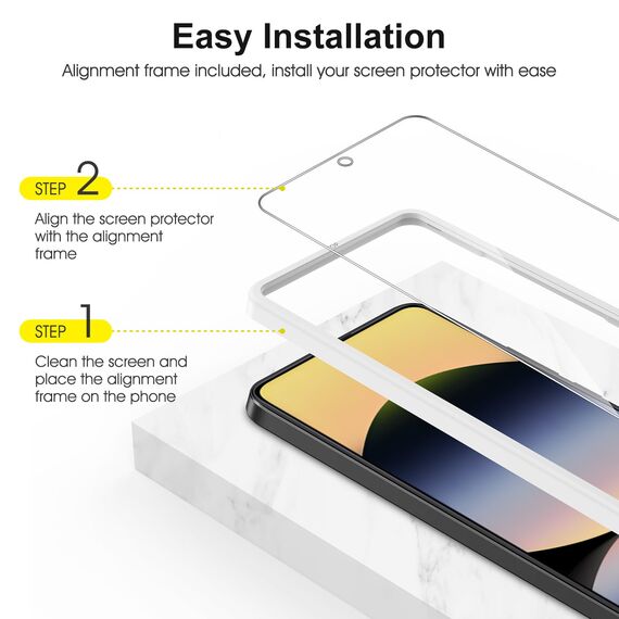SPARIN 2+2 Stück Schutzfolie für Xiaomi Redmi Note 14 5G Panzer Schutz Glas, Displayschutzfolie und Kameraschutz, mit Kamera Schutzfolie (Packung mit 2)