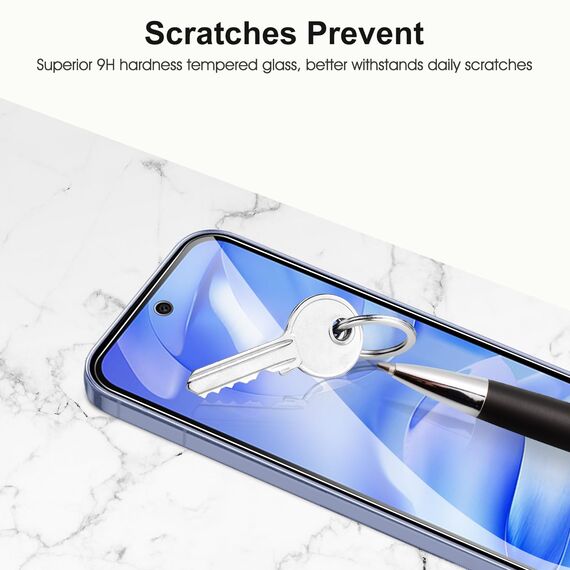 SPARIN 3+2 Stück Schutzfolie für Google Pixel 9a Panzer Schutz Glas mit Kameraschutz und Montage Rahmen, 9H Härte Pixel 9a Displayschutzfolie Zubehör