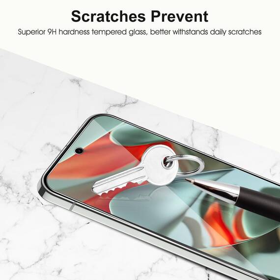 SPARIN Panzer Schutz Glas für Google Pixel 9 Pro XL（6.8”）, 3 Schutzglas und 2 Kamera Schutzfolie, mit Rahmen-Installationshilfe, 9H Härte, Kompatibel mit Fingerabdrucksensor