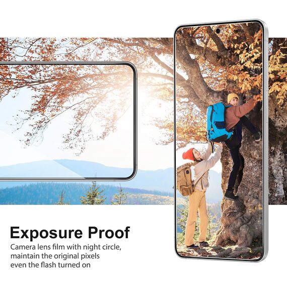 SPARIN für Samsung Galaxy S25 FE Panzer Schutz Glas, mit Positionierhilfe, 2 Schutzfolie und 2 Kameraschutz für Samsung S25 FE, HD-Klar