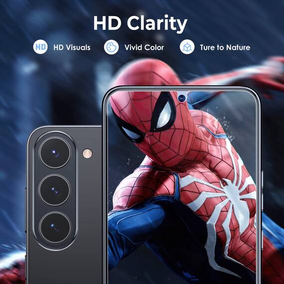 LK Schutzfolie für Samsung Galaxy S23 5G Panzer Schutz Glas, 2 Folie und 2 Kameraglas,[9H Härte Panzerolie], [HD Klar Displayfolie],[Kratzen Rahmen Installationshilfe], [Anti- Kratzer],[Bläschenfrei]
