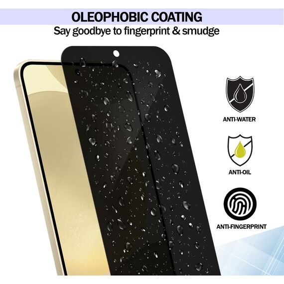 RKINC 2 Stück, Sichtschutz Panzerglas für Samsung Galaxy S22, Anti-Spähen Panzer Schutz Glas HD Displayschutzfolie, [Unterstützt keine Entsperrung per Fingerabdruck] kratzfest, blasenfre