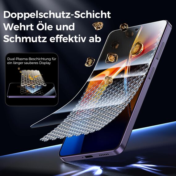 LK für Samsung Galaxy S26 Ultra Panzer Schutz Glas, [9H TOP Härte] mit Einfache Montage Rahmen, [Unterstützt Fingerabdruck-ID] HD Schutzfolie, Stoßfest Kratzfest Anti-Öl Anti-Bläschen, 3 Stück