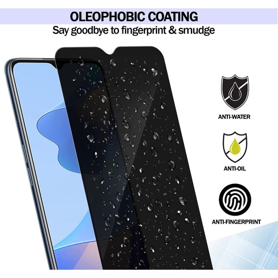 RKINC 3 Stück, Sichtschutz Panzerglas für Samsung Galaxy M21 M31, Anti-Spähen Panzer Schutz Glas HD Displayschutzfolie, 0,33 mm kratzfest, splitterfrei, blasenfre