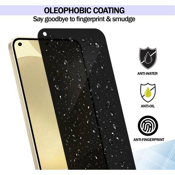 RKINC 3 Stück, Sichtschutz Panzerglas für Samsung Galaxy A21s, Anti-Spähen Panzer Schutz Glas HD Displayschutzfolie, 0,33 mm kratzfest, splitterfrei, blasenfre