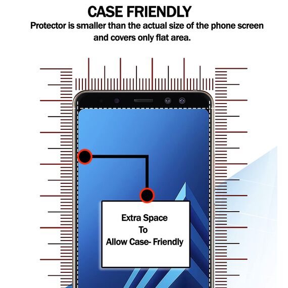 RKINC 3 Stück, Panzerglas Schutz Glas für Samsung Galaxy A6 (SM-A600F), Panzer HD Displayschutzfolie, 0,33 mm kratzfest, splitterfrei, blasenfrei, lebenslangeGarantie