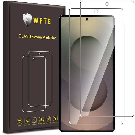 WFTE [2 Stück Schutzfolie für Samsung Galaxy S25 Ultra 5G Panzerglas Glasfolie 9H Härte, Anti-Kratzen, Anti-Bläschen Displayschutzfolien Panzer Schutz Glas für Samsung S25 Ultra