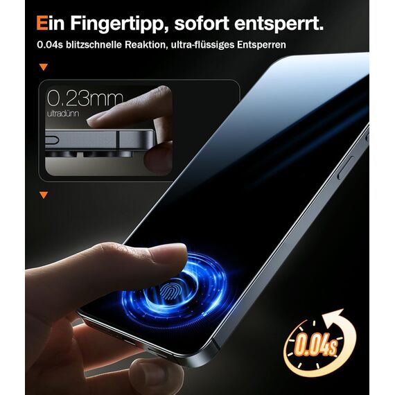 TORRAS für Samsung Galaxy S25 Plus für Panzerglas [Full Screen] TOP Bruchsicherheit Folie für S25 Plus Schutzfolie 9H+ Schutzglas [Auto-Installation] Anti-Fingerabdruck, 2 Stück
