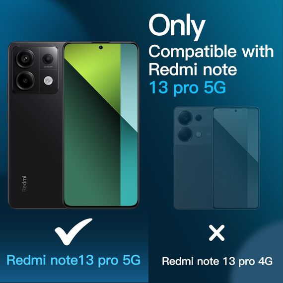 JETech Schutzfolie für Xiaomi Redmi Note 13 Pro 5G, 9H Gehärtete Glas Displayschutz, Anti-Kratzer, HD Klar, 3 Stück