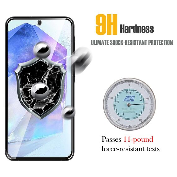 WFTE [2 Stück Schutzfolie für Samsung Galaxy A55 5G Panzerglas Glasfolie 9H Härte, Anti-Kratzen, Anti-Bläschen Displayschutzfolien Panzer Schutz Glas für Samsung Galaxy A55