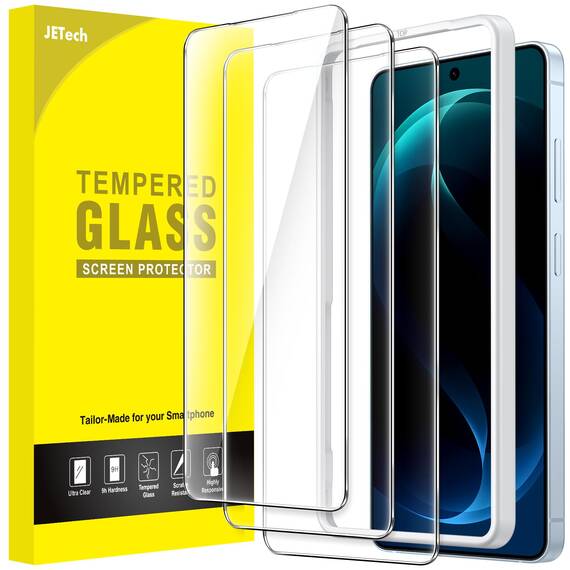 JETech Schutzfolie für Samsung Galaxy S26 Ultra, 9H Gehärtete Glas Displayschutz mit Einfache Installationswerkzeug, Fingerabdruck ID Kompatibel, HD Klar, 3 Stück