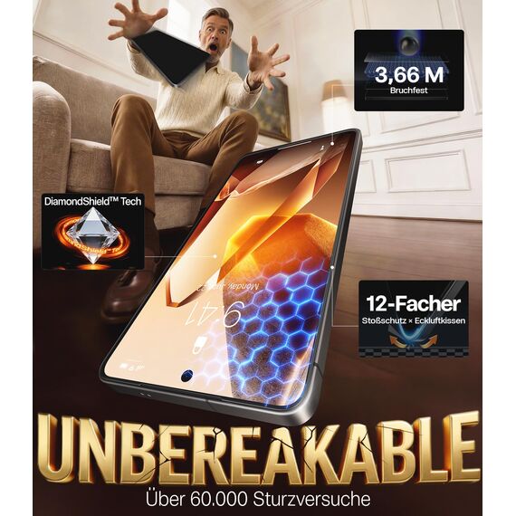 TORRAS für Samsung Galaxy S26 für Panzerglas [Militärischer Schutz & Full Screen] Schutzfolie für S26 Folie 9H+ Kratzfest Glas, Auto-Installation, Anti-Fingerabdruck, Kompatibel mit Hülle, 2 Stück
