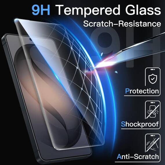 JETech Schutzfolie für Samsung Galaxy S26 Plus, 9H Gehärtete Glas Displayschutz mit Einfache Installationswerkzeug, Fingerabdruck ID Kompatibel, HD Klar, 3 Stück