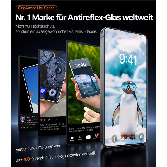 TORRAS OrigArmor AR für Samsung Galaxy S26 Ultra für Panzerglas [Perfekte Passform&100% Blendschutz], Militärstandard Bruchsichere Folie für S26 Ultra 9H+ Glas, 0 Fehler Montage, Kompatibel mit Hülle