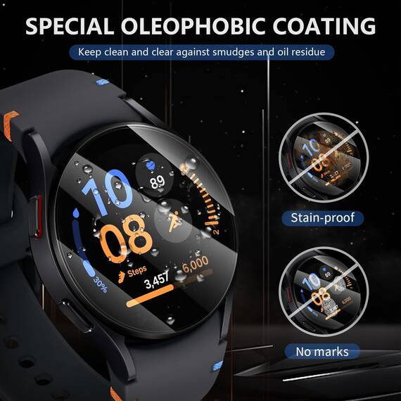 Diruite 4-Stück Schutzfolie für Samsung Galaxy Watch FE 40mm Displayschutzfolie,Anti-Kratzen HD Gehärtetes Glas Schutz Glas Displayschutz