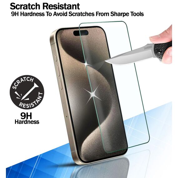 RKINC 3 Stück, Panzerglas Schutz Glas für iPhone 17 Pro Max, Panzer HD Displayschutzfolie, 0,33 mm kratzfest, blasenfrei, splitterfrei