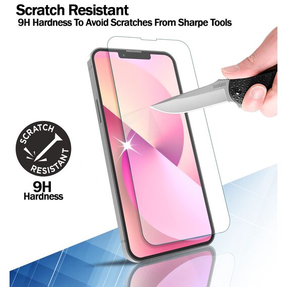 RKINC 3 Stück, Panzerglas Schutz Glas für iPhone 13 Pro Max/iPhone 14 Plus 6.7-Inch, Panzer HD Displayschutzfolie, 0,33 mm kratzfest, splitterfrei, blasenfrei, lebenslangeGarantie