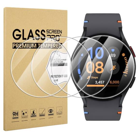 Diruite 4-Stück Schutzfolie für Samsung Galaxy Watch FE 40mm Displayschutzfolie,Anti-Kratzen HD Gehärtetes Glas Schutz Glas Displayschutz