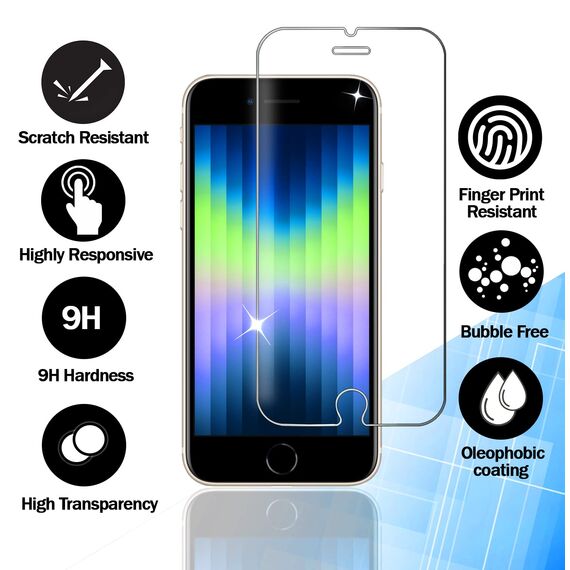 RKINC 3 Stück, Panzerglas Schutz Glas für iPhone 7 Plus / 8 Plus, Panzer HD Displayschutzfolie, 0,33 mm kratzfest, splitterfrei, blasenfrei, lebenslangeGarantie