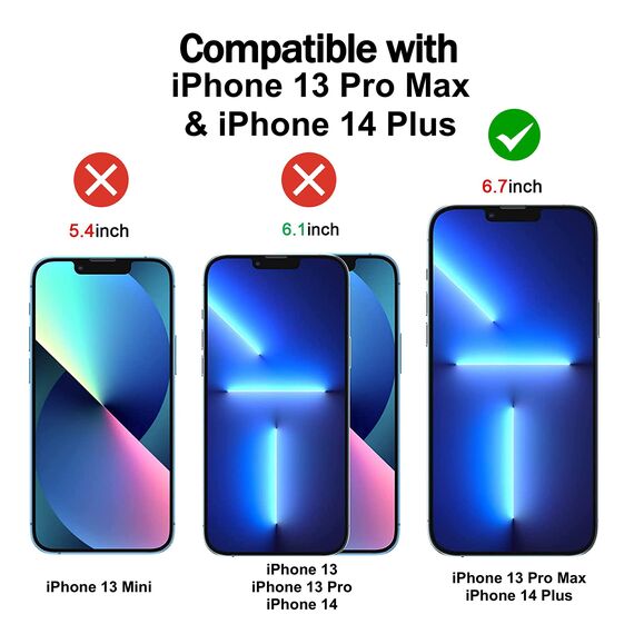 RKINC 3 Stück, Panzerglas Schutz Glas für iPhone 13 Pro Max/iPhone 14 Plus 6.7-Inch, Panzer HD Displayschutzfolie, 0,33 mm kratzfest, splitterfrei, blasenfrei, lebenslangeGarantie