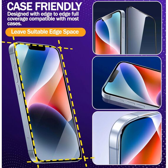 RKINC 2 Stück Panzerglas Schutz Glas für iPhone 13 Pro Max, 14 Plus 6.7 Inch, [Automatische Installation] Panzer HD [10X Militärschutz] Displayschutzfolie kratzfest, splitterfrei, blasenfrei