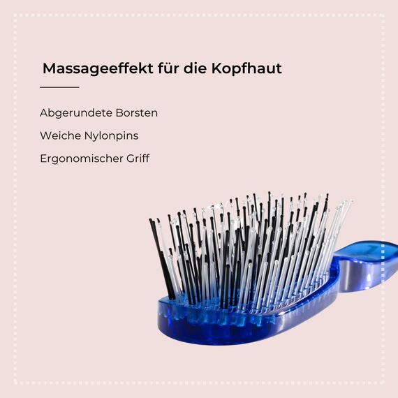 Hercules Sägemann Scalp Brush Piccolo blue, 1er Pack (1 x 1 Stück)