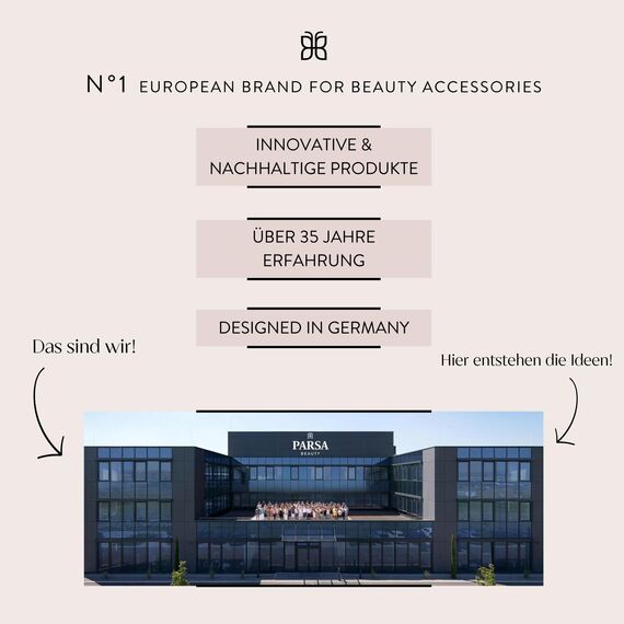 PARSA Beauty Trend Line Haarbürste lang/schmal (Silber) – Kunststoffpins für alle Haartypen – Ergonomisch, Praktisch, ohne Ziepen, Massageeffekt – Ideal für tägliches Haarstyling – 23 x 4,6 x 3,4 cm