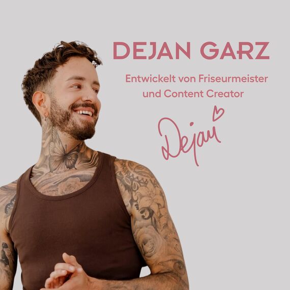 Dejan Garz Detangler Bürste Fuchsia (1 Stk) – Haarbürste ohne Ziepen für alle Haartypen – Auch für Locken & Lange Haare – Entwirrbürste für einfaches Kämmen & Geschmeidigkeit