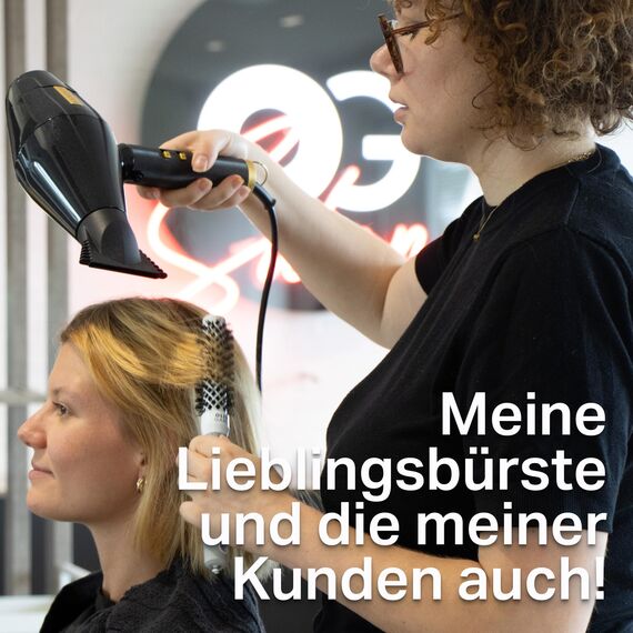 Olivia Garden Expert Blowout Shine - White & Grey - 20 - Keramikbeschichtete Rundbürste für geschmeidiges Ausblasen, krausfreies Haar & strahlenden Glanz
