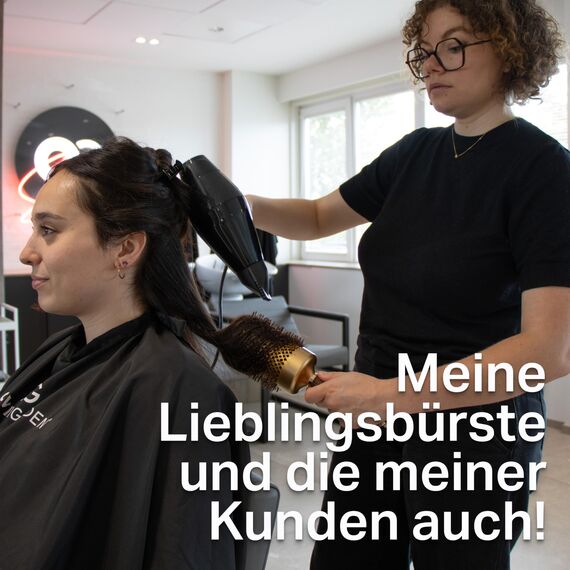 Olivia Garden - Expert Blowout Shine Gold & Brown Haarbürste - 65