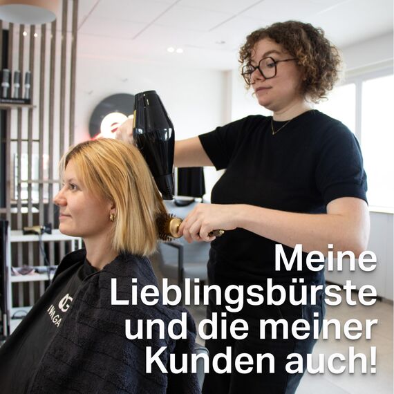 Olivia Garden Expert Blowout Shine - Gold & Brown - 45 - Keramikbeschichtete Rundbürste für geschmeidiges Ausblasen, krausfreies Haar & strahlenden Glanz