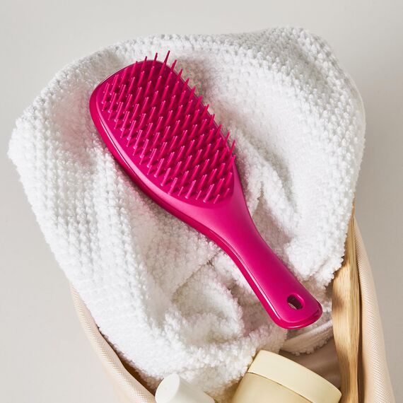 Tangle Teezer Ultimate Detangler Klein– Für Nasses & Trockenes Haar – Entwirrungsbürste für Alle Haartypen – Perfekte Haarbürste für Kinder & auf Reisen – Himbeere Pink