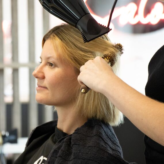 Olivia Garden Expert Blowout Shine - Gold & Brown - 20 - Keramikbeschichtete Rundbürste für geschmeidiges Ausblasen, krausfreies Haar & strahlenden Glanz