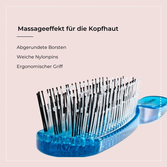 HERCULES SÄGEMANN - Zauberbürste Türkis | Hochwertige Scalp Brush für sanftes Entwirren ohne Ziepen. Ideal für Damen und Herren, geeignet für nasses und trockenes Haar. | Farbe: Türkis