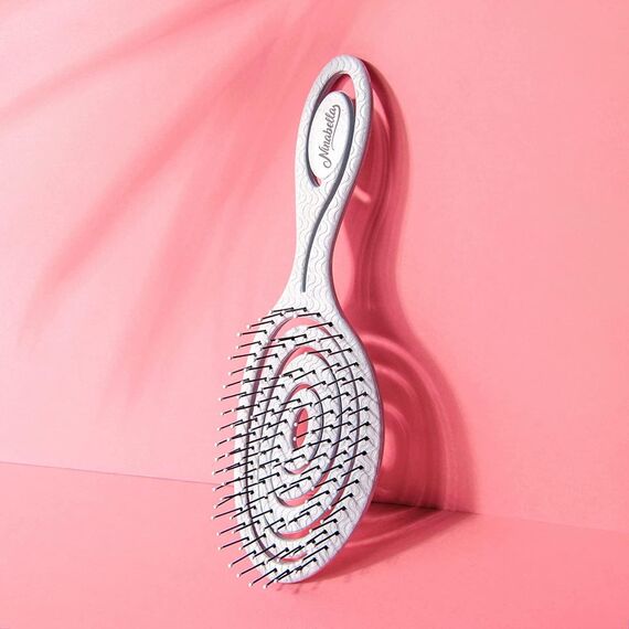 Ninabella Haarbürste ohne Ziepen - Bürste für Damen und Herren - Detangler Bürste auch für Locken & Lange Haare - Entwirrbürste Haarbürsten - Blau