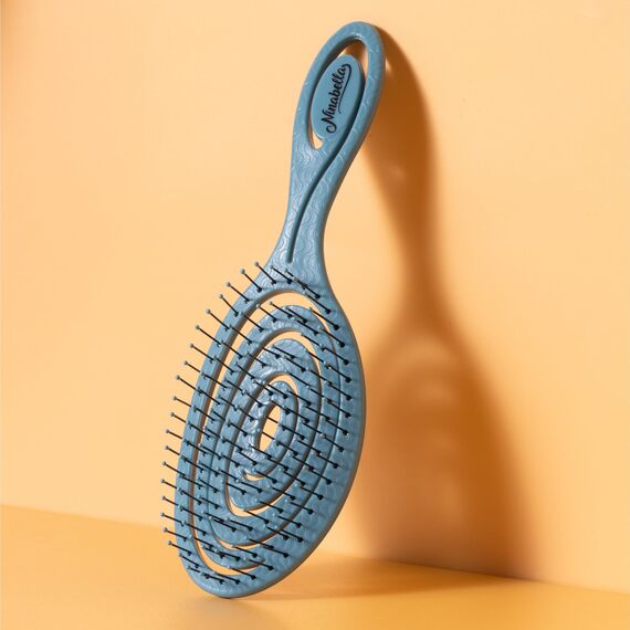 Ninabella Haarbürste ohne Ziepen - Bürste für Damen und Herren - Detangler Bürste auch für Locken & Lange Haare - Entwirrbürste Haarbürsten - Limetten Grün