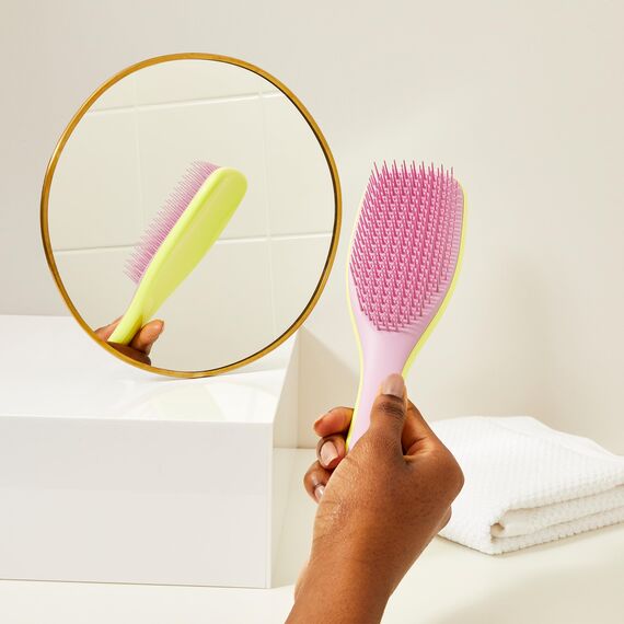 Tangle Teezer Ultimate Detangler Haarbürste – Für Nasses & Trockenes Haar – Entwirrungsbürste für Alle Haartypen – Zweistufige Borsten Reduzieren Haarbruch & Entfernen Knoten – Gelb & Rosa