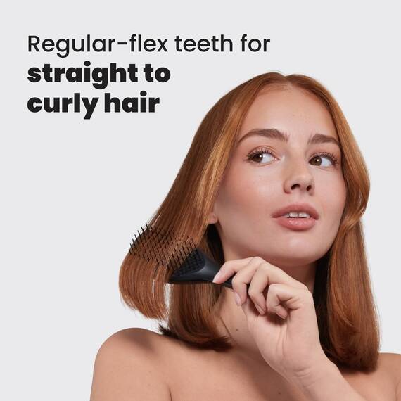 Tangle Teezer Ultimate Detangler Klein– Für Nasses & Trockenes Haar – Entwirrungsbürste für Alle Haartypen – Perfekte Haarbürste für Kinder & auf Reisen – Schwarz