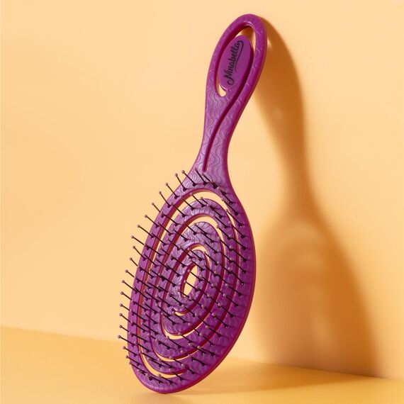 Ninabella Haarbürste ohne Ziepen - Bürste für Damen und Herren - Detangler Bürste auch für Locken & Lange Haare - Entwirrbürste Haarbürsten - Beere