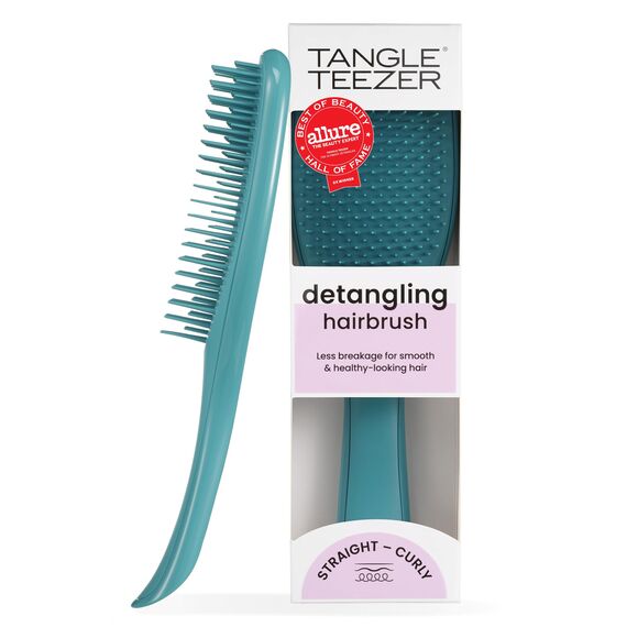 Tangle Teezer Ultimate Detangler Haarbürste – Für Nasses & Trockenes Haar – Entwirrungsbürste für Alle Haartypen – Zweistufige Borsten Reduzieren Haarbruch & Entfernen Knoten – Türkis