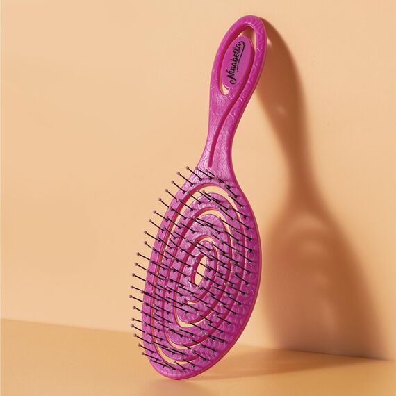 Ninabella Haarbürste ohne Ziepen - Bürste für Damen und Herren - Detangler Bürste auch für Locken & Lange Haare - Entwirrbürste Haarbürsten - Pink