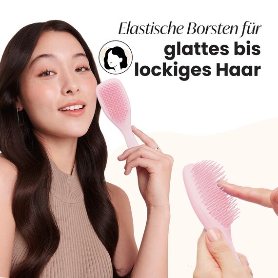 Tangle Teezer Ultimate Detangler Klein– Für Nasses & Trockenes Haar – Entwirrungsbürste für Alle Haartypen – Perfekte Haarbürste für Kinder & auf Reisen – Millennial Rosa