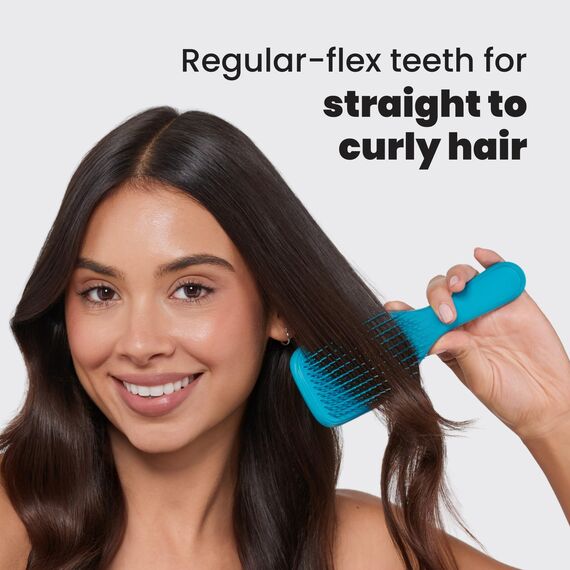 Tangle Teezer Ultimate Detangler Haarbürste – Für Nasses & Trockenes Haar – Entwirrungsbürste für Alle Haartypen – Zweistufige Borsten Reduzieren Haarbruch & Entfernen Knoten – Türkis