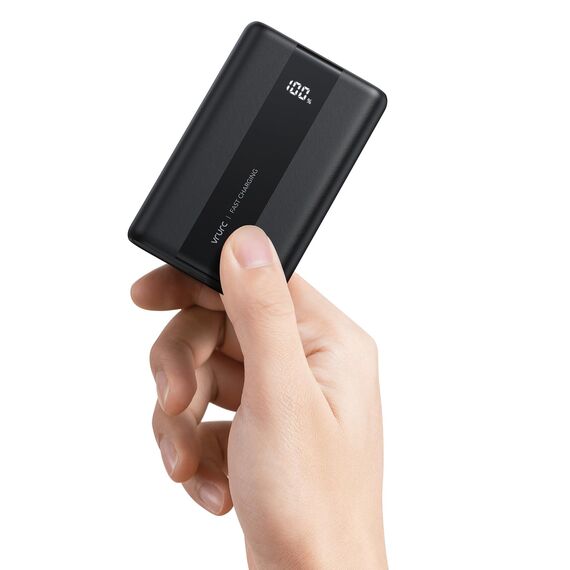 VRURC Power Bank 20000mAh – Kleiner & tragbarer externer Akku mit 22,5W QC & PD 3.0 Schnellladen, USB-C, 6 Ports & LED-Anzeige, CE-zertifizierte Powerbank für iPhone, Samsung, Huawei, iPad & Reisen