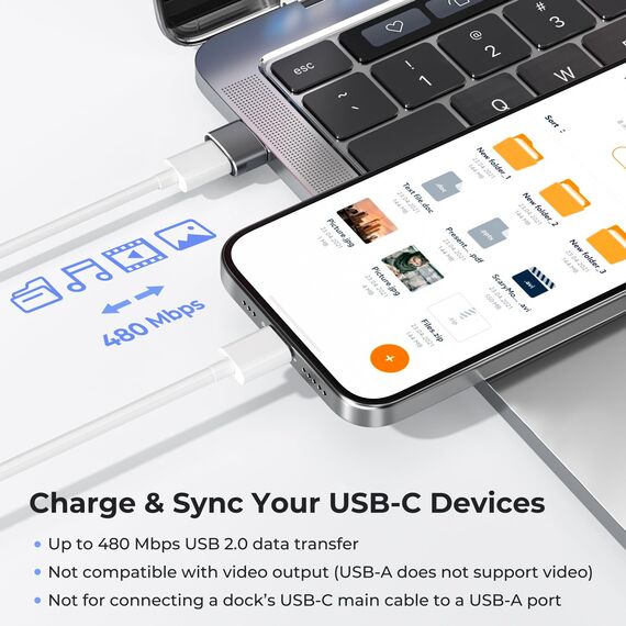 Basesailor USB auf USB C Adapter für iPhone 17 Apple 16 16e 15 14 Pro Max Plus Charger 3 Pack,Typ C Buchse zu USBA Stecker Ladegerät Netzteil für iPad 10 Mini 7 Air 6,Apple Watch 8 9 10 11,Samsung S25