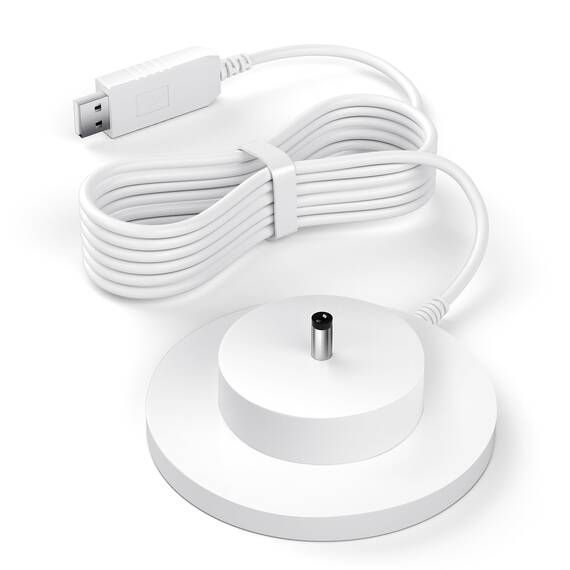 USB Ladestation 9V für Toniebox Ladekabel Original,Toniebox externen Stereolautsprechern Ladegerät (White-USB)