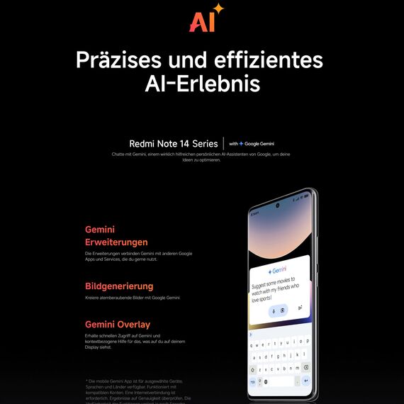 XIAOMI Redmi Note 14 Pro+ 5G Smartphone, 8 + 256GB, lila, 200MP professionelle AI-Kamera, IP68, 120W HyperCharge, AI-Funktionen (kein Ladegerät enthalten)