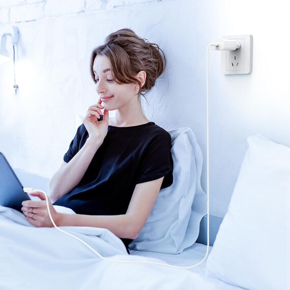 USB C Ladegerät Ladekabel für iPhone 17/17 Air/16 Pro/16 Pro Max/16 Plus/15 Pro/15 Pro Max/15 Plus, iPad, MacBook, Samsung, 20W USB C Power Adapter Schnellladegerät mit Schnellladekabel 2M
