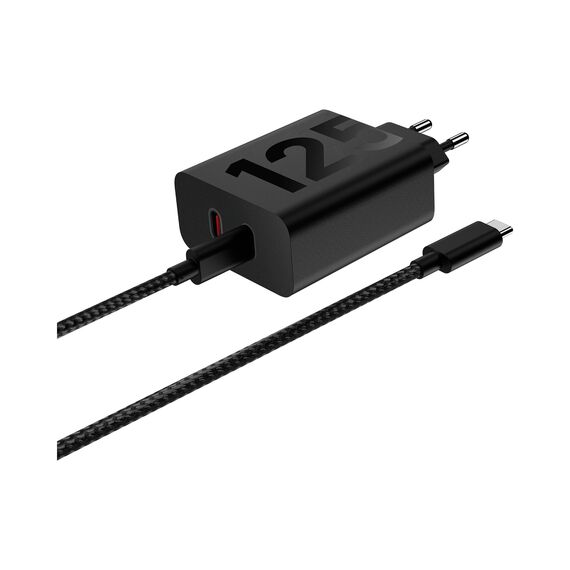 Motorola 125W-TurboPower-Duo-Ladegerät (GaN Schnellladegerät mit 2 m 6,25A USB-C-auf-USB-C-Kabel zum Aufladen von Smartphones, Tablets, Laptops etc.)