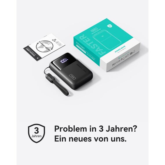 INIU Laptop Power Bank, Klein 65W PD3.0 20000mAh Hochkapazität Powerbank, USB-C EIN & Ausgang Externer Akku Kompatibel mit MacBook Pro, Steam Deck, iPhone 17 16 15 Pro, Samsung S22, iPad Pro usw.